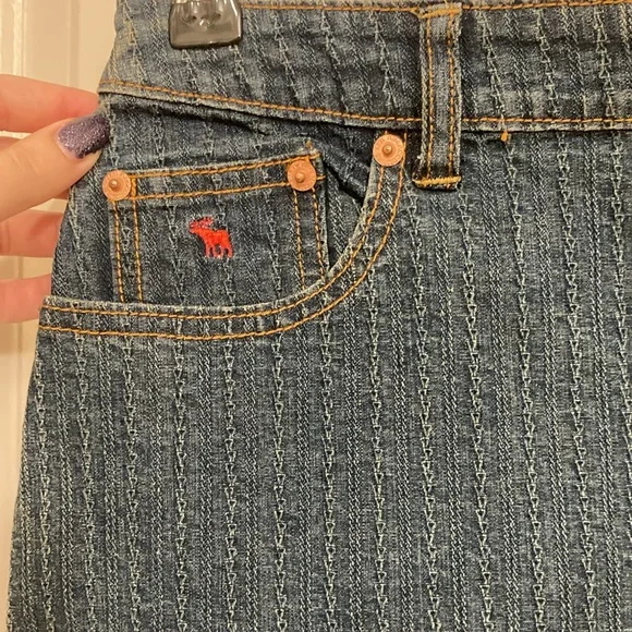 Abercrombie & Fitch Blue Denim Mini Skirt - Picture 6 of 8
